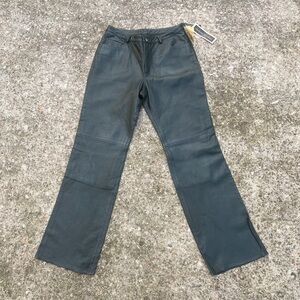 Green leather  Pants